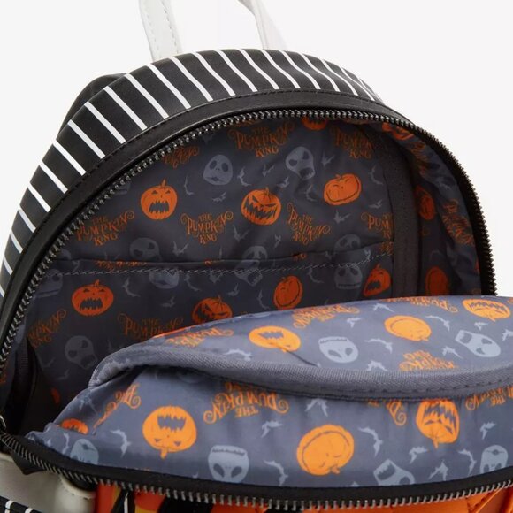 Loungefly Disney Nightmare Before Christmas Jack Pumpkin Head Backpack Glow NWT - Picture 6 of 11